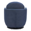 Silla Comercial para Restaurante - ZUO BANT - Azul - Asiento y Respaldo Tapizados en Tejido Texturizado