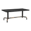 Mesa de Comedor para Salón de Eventos - ZUO NEUM - Negro - Cubierta de MDF Símil Madera y Estructura de Acero Pintado