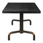 Mesa de Comedor para Salón de Eventos - ZUO NEUM - Negro - Cubierta de MDF Símil Madera y Estructura de Acero Pintado