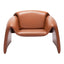 Sillón Ocasional para Área de Descanso - ZUO HORTEN - Café - Asiento y Respaldo Tapizados en Piel Sintética