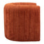 Sillón Ocasional para Sala de Espera - ZUO VIANA - Varios Colores - Asiento y Respaldo Tapizados - Naranja Quemado