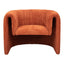 Sillón Ocasional para Sala de Espera - ZUO VIANA - Varios Colores - Asiento y Respaldo Tapizados - Naranja Quemado
