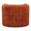 Sillón Ocasional para Sala de Espera - ZUO VIANA - Varios Colores - Asiento y Respaldo Tapizados - Naranja Quemado