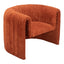 Sillón Ocasional para Sala de Espera - ZUO VIANA - Varios Colores - Asiento y Respaldo Tapizados - Naranja Quemado