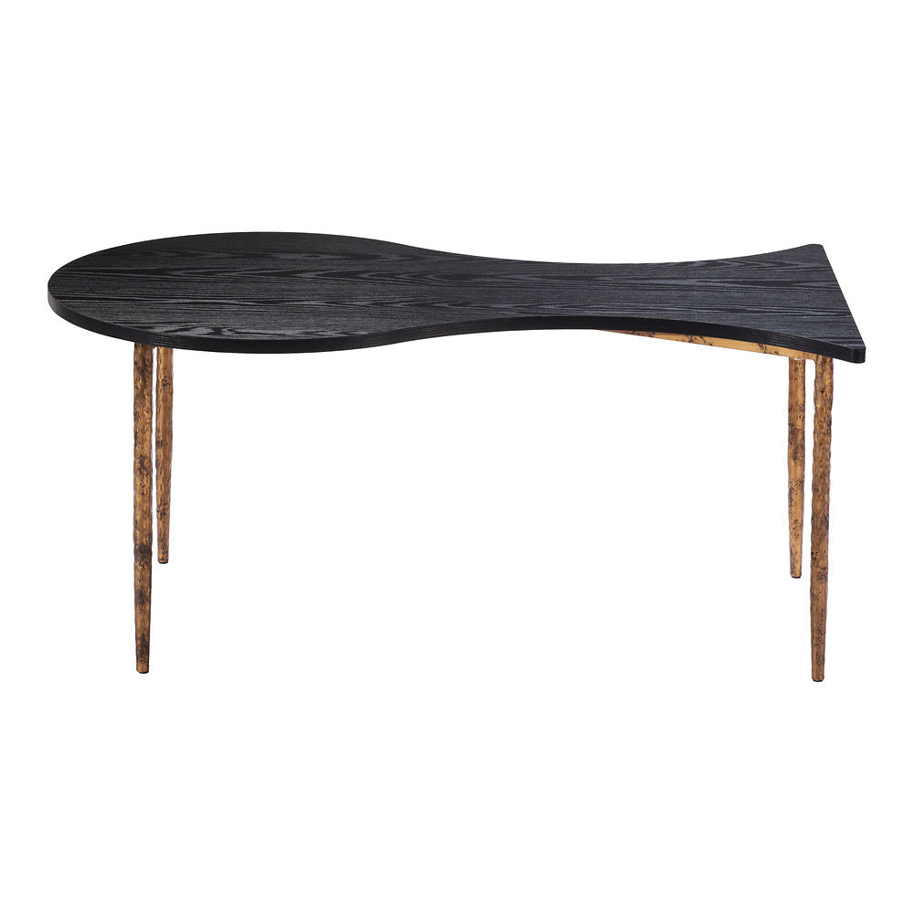 Mesa de Centro para Consultorio - ZUO NORDEN - Varios Colores - Cubierta de MDF Símil Madera y Estructura de Acero Pintado