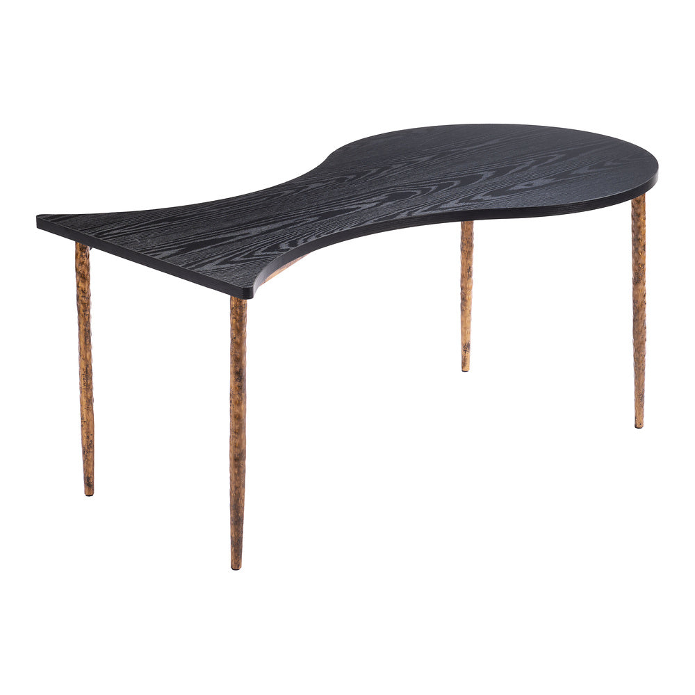 Mesa de Centro para Consultorio - ZUO NORDEN - Varios Colores - Cubierta de MDF Símil Madera y Estructura de Acero Pintado