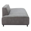 Sofá para Spa 3 Plazas - ZUO CONFECTION - Varios Colores - Asiento y Respaldo Tapizados en Piel Sintética - Gris
