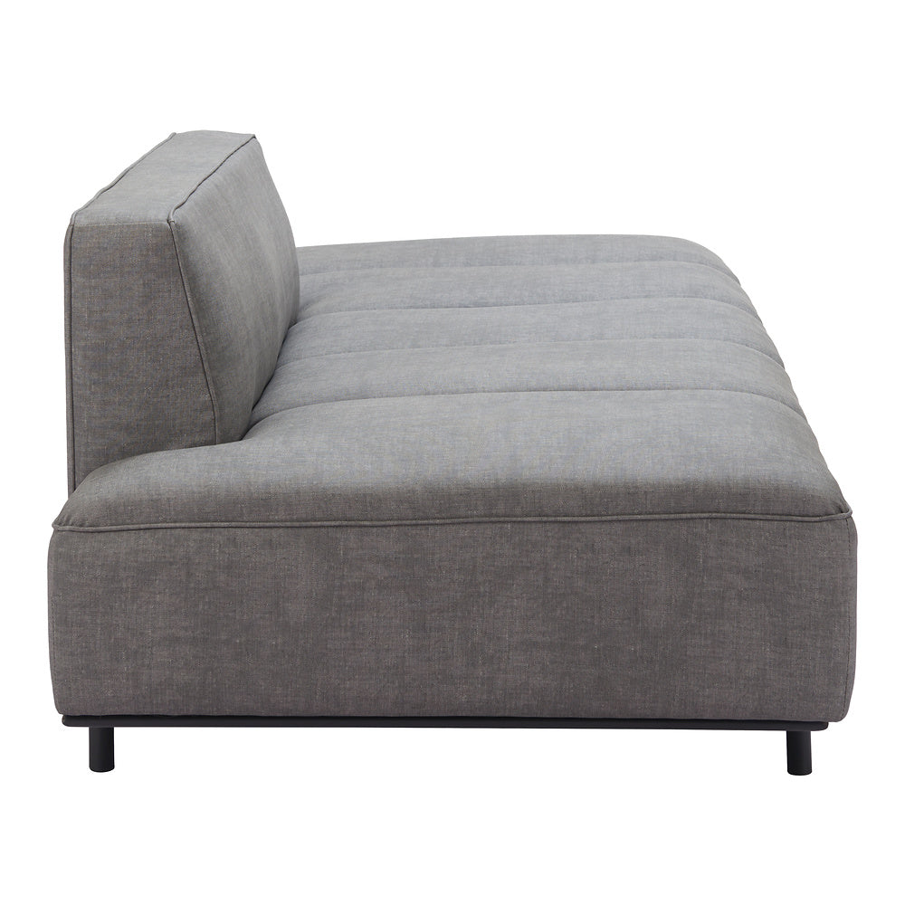 Sofá para Spa 3 Plazas - ZUO CONFECTION - Varios Colores - Asiento y Respaldo Tapizados en Piel Sintética - Gris