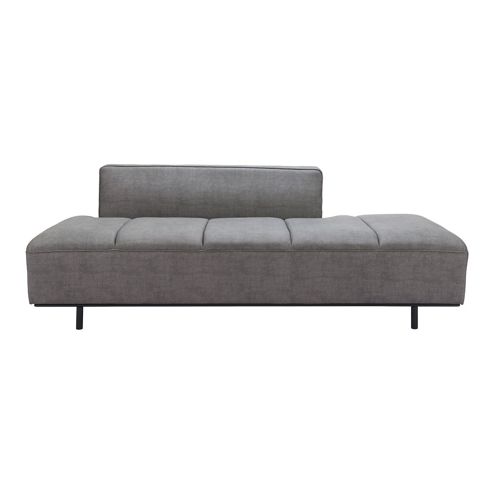 Sofá para Spa 3 Plazas - ZUO CONFECTION - Varios Colores - Asiento y Respaldo Tapizados en Piel Sintética - Gris