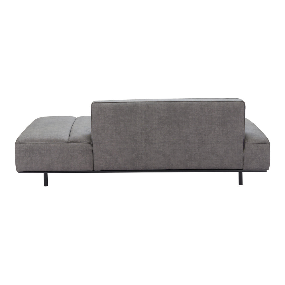 Sofá para Spa 3 Plazas - ZUO CONFECTION - Varios Colores - Asiento y Respaldo Tapizados en Piel Sintética - Gris