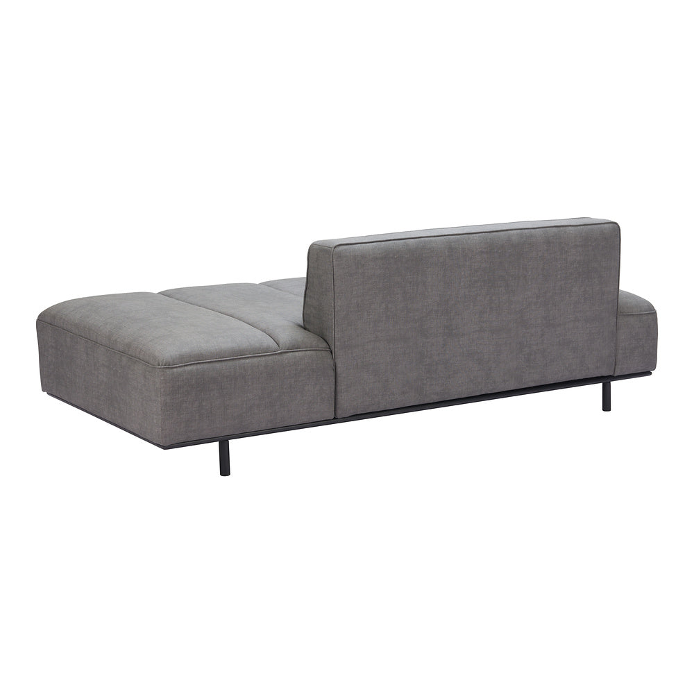 Sofá para Spa 3 Plazas - ZUO CONFECTION - Varios Colores - Asiento y Respaldo Tapizados en Piel Sintética - Gris