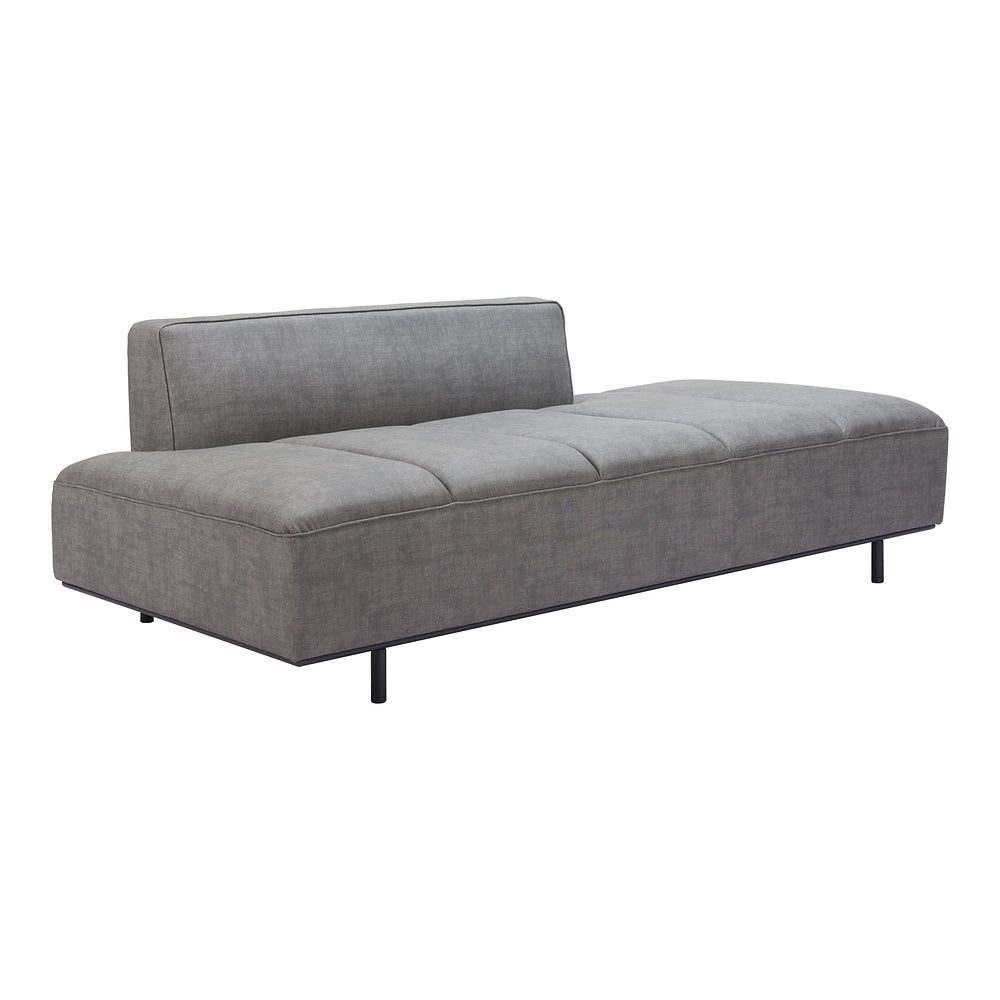 Sofá para Spa 3 Plazas - ZUO CONFECTION - Varios Colores - Asiento y Respaldo Tapizados en Piel Sintética - Gris