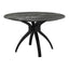 Mesa de Comedor para Bistró - ZUO SUMAY - Negro - Cubierta de Piedra HPL Símil Mármol y Estructura de Acero