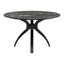 Mesa de Comedor para Bistró - ZUO SUMAY - Negro - Cubierta de Piedra HPL Símil Mármol y Estructura de Acero