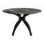 Mesa de Comedor para Bistró - ZUO SUMAY - Negro - Cubierta de Piedra HPL Símil Mármol y Estructura de Acero