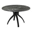 Mesa de Comedor para Bistró - ZUO SUMAY - Negro - Cubierta de Piedra HPL Símil Mármol y Estructura de Acero