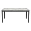 Mesa de Comedor para Desayunador - ZUO TOKAI - Blanco - Cubierta de Piedra HPL Símil Mármol y Estructura de Madera de Hule