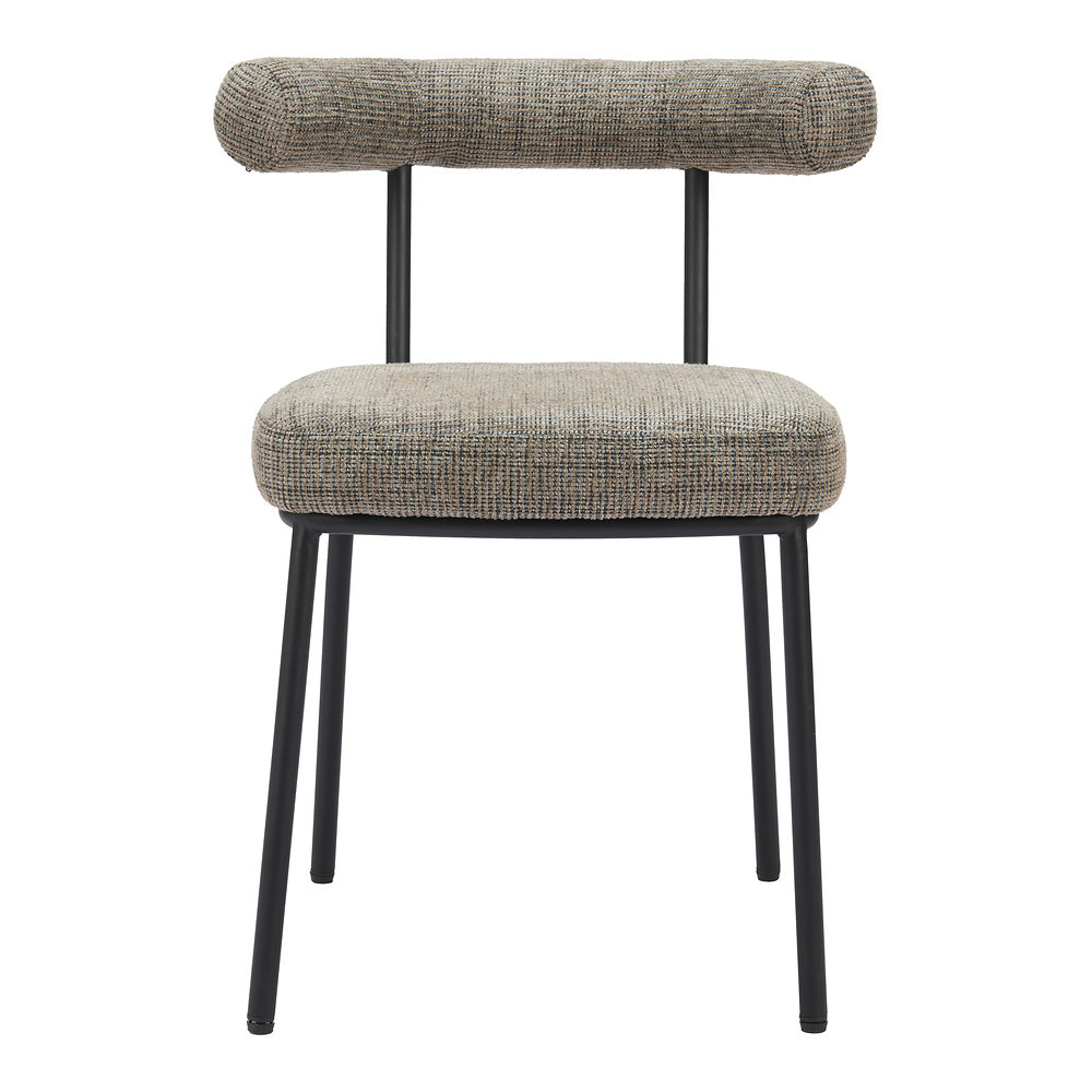 Silla Comercial para Cafetería - ZUO KEDE - Verde Tweed - Asiento y Respaldo Tapizados