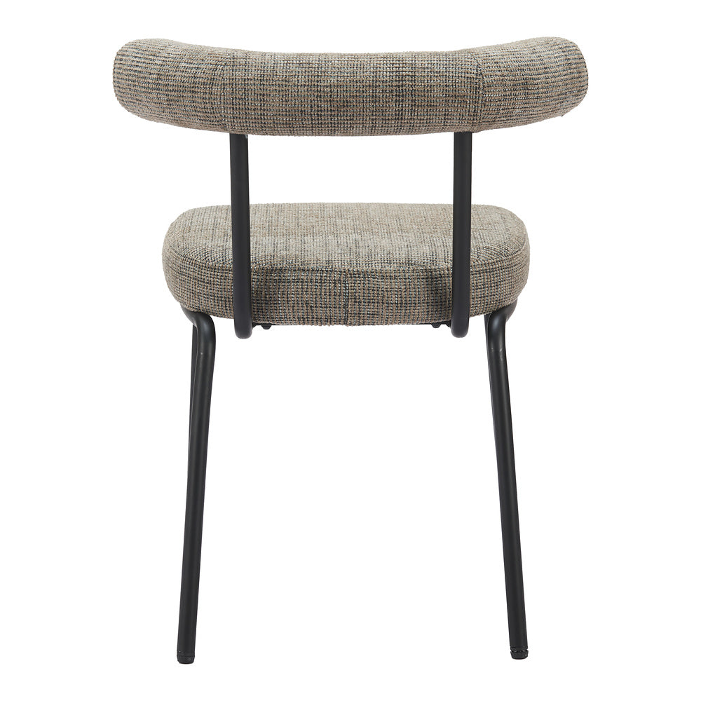 Silla Comercial para Cafetería - ZUO KEDE - Verde Tweed - Asiento y Respaldo Tapizados