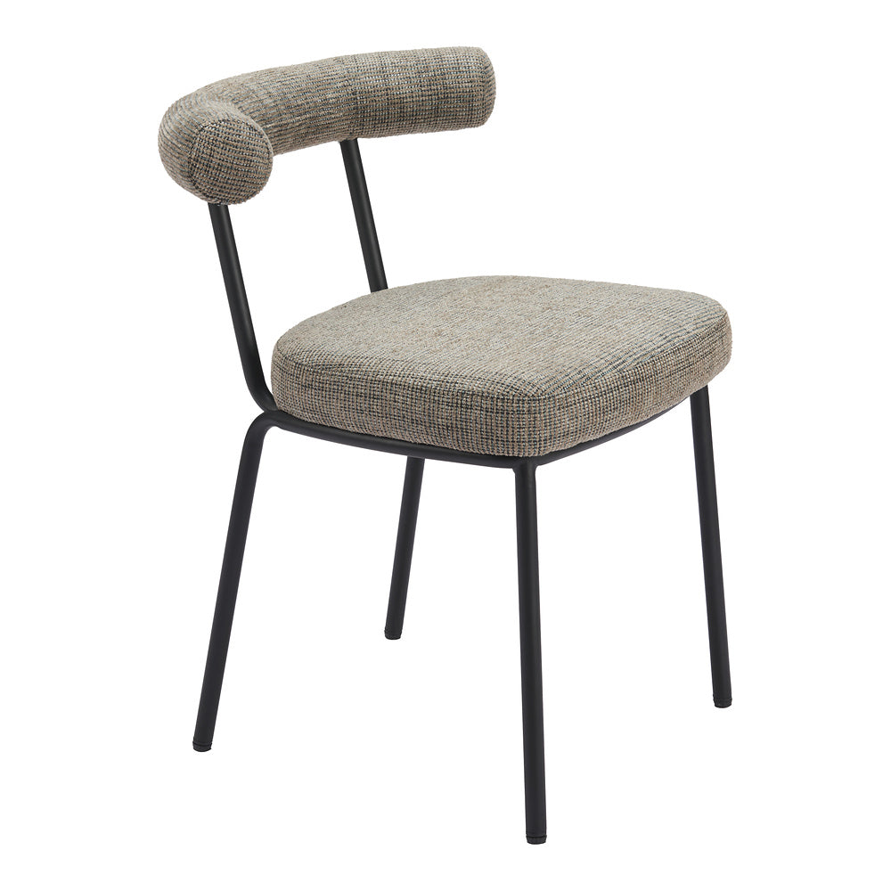 Silla Comercial para Cafetería - ZUO KEDE - Verde Tweed - Asiento y Respaldo Tapizados