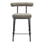 Banco Mostrador para Cafetería - ZUO KEDE - Verde Tweed - Asiento y Respaldo Tapizados
