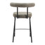 Banco Mostrador para Cafetería - ZUO KEDE - Verde Tweed - Asiento y Respaldo Tapizados