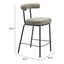 Banco Mostrador para Cafetería - ZUO KEDE - Verde Tweed - Asiento y Respaldo Tapizados