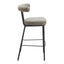 Banco Alto para Restaurante - ZUO KEDE - Verde Tweed - Asiento y Respaldo Tapizados