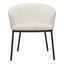 Silla Comercial para Salón de Eventos - ZUO ESSEN - Varios Colores - Asiento y Respaldo Tapizados en Tejido Texturizado - Marfil