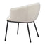 Silla Comercial para Salón de Eventos - ZUO ESSEN - Varios Colores - Asiento y Respaldo Tapizados en Tejido Texturizado - Marfil
