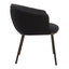 Silla Comercial para Salón de Eventos - ZUO ESSEN - Varios Colores - Asiento y Respaldo Tapizados en Tejido Texturizado - Negro y Bronce