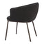 Silla Comercial para Salón de Eventos - ZUO ESSEN - Varios Colores - Asiento y Respaldo Tapizados en Tejido Texturizado - Negro y Bronce