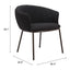 Silla Comercial para Salón de Eventos - ZUO ESSEN - Varios Colores - Asiento y Respaldo Tapizados en Tejido Texturizado - Negro y Bronce