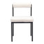 Silla Comercial para Food Court - ZUO LIVORNO - Marfil - Asiento y Respaldo Tapizados en Tela Tipo Borrego