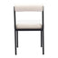 Silla Comercial para Food Court - ZUO LIVORNO - Marfil - Asiento y Respaldo Tapizados en Tela Tipo Borrego