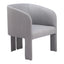 Sillón Ocasional para Salón de Belleza - ZUO HULL - Gris Pizarra - Asiento y Respaldo Tapizados en Lino Sintético