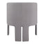 Sillón Ocasional para Salón de Belleza - ZUO HULL - Gris Pizarra - Asiento y Respaldo Tapizados en Lino Sintético