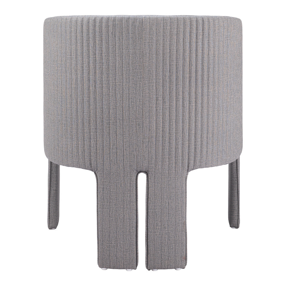 Sillón Ocasional para Salón de Belleza - ZUO HULL - Gris Pizarra - Asiento y Respaldo Tapizados en Lino Sintético