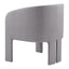 Sillón Ocasional para Salón de Belleza - ZUO HULL - Gris Pizarra - Asiento y Respaldo Tapizados en Lino Sintético