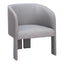 Sillón Ocasional para Salón de Belleza - ZUO HULL - Gris Pizarra - Asiento y Respaldo Tapizados en Lino Sintético