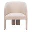 Sillón Ocasional para Salón de Belleza - ZUO HULL - Beige - Asiento y Respaldo Tapizados