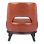 Sillón Ocasional para Sala de Espera - ZUO MISTLEY - Café - Asiento y Respaldo Tapizados en Piel Sintética