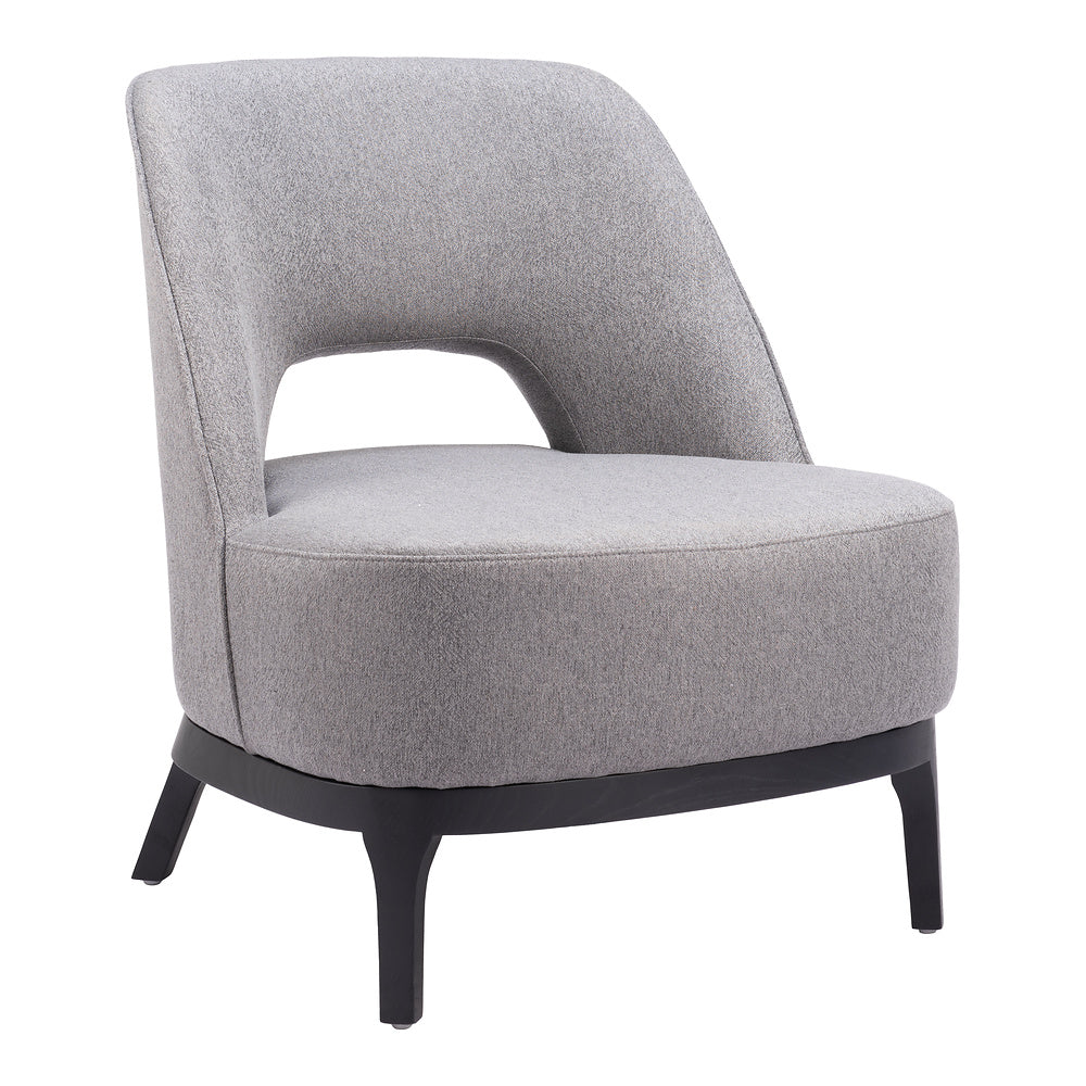 Sillón Ocasional para Sala de Espera - ZUO MISTLEY - Gris - Asiento y Respaldo Tapizados