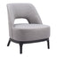 Sillón Ocasional para Sala de Espera - ZUO MISTLEY - Gris - Asiento y Respaldo Tapizados