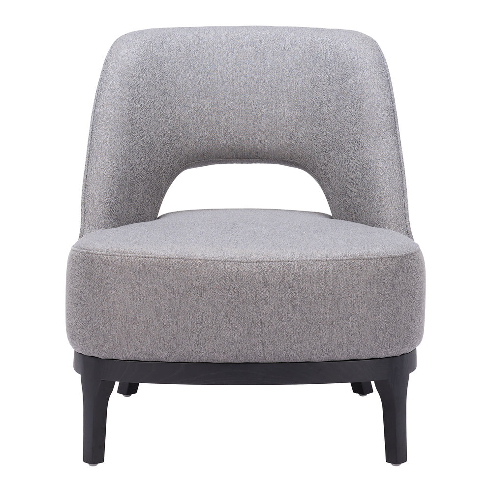 Sillón Ocasional para Sala de Espera - ZUO MISTLEY - Gris - Asiento y Respaldo Tapizados