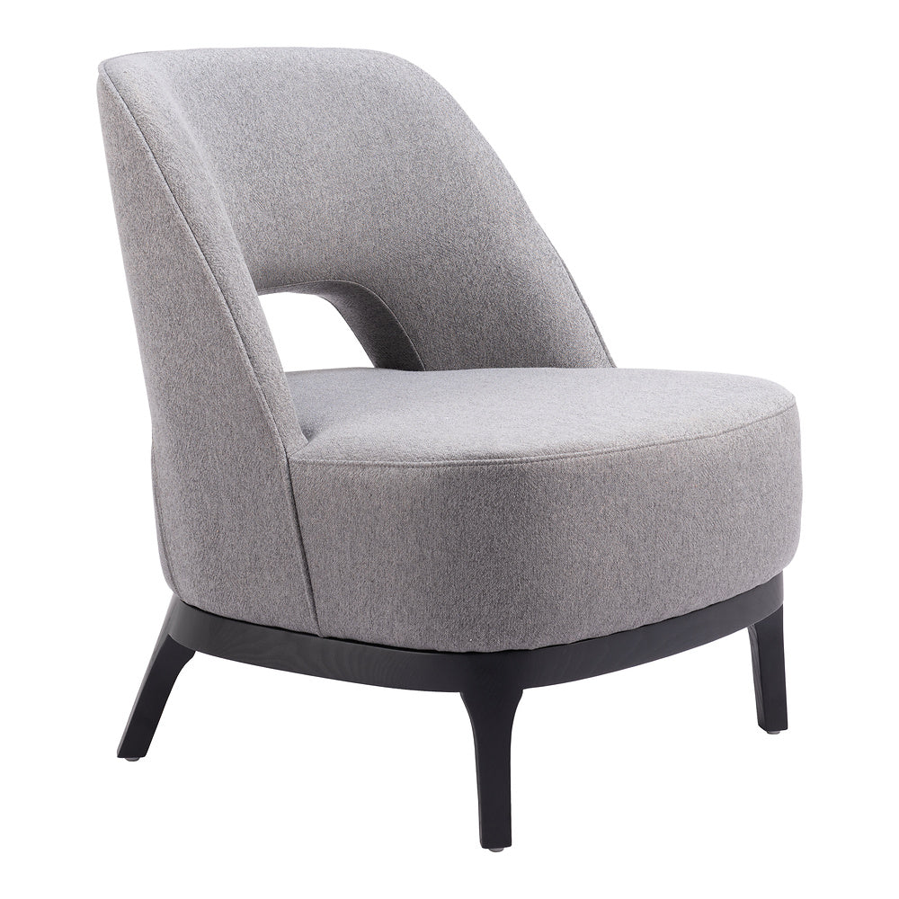 Sillón Ocasional para Sala de Espera - ZUO MISTLEY - Gris - Asiento y Respaldo Tapizados