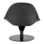 Sillón Ocasional para Sala de Espera - ZUO POOLE - Negro - Asiento y Respaldo Tapizados en Piel Sintética