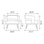Sillón Ocasional para Coworking - ZUO PENRYN - Gris Pizarra - Asiento y Respaldo Tapizados en Lino Sintético