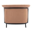 Sillón Ocasional para Recepción - ZUO BURRY - Camel - Asiento y Respaldo Tapizados