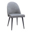 Silla Comercial para Comedor de Empresa - ZUO SILLOTH - Gris - Asiento y Respaldo Tapizados en Piel Sintética